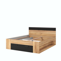 Arte Elegant Beta Divan Bed 160Cm In Oak Mauvella - Spacious Eu King Size With Storage