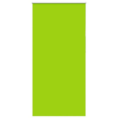Berkfield Roller Blind Blackout Leaves Green 110X230 Cm Fabric Width 105.7 Cm Polyester - image 1
