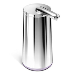 Simplehuman 295Ml Foam Sensor Soap Pump, Automatic Hand Motion Soap Dispenser, Rechargeable, Polished High-Grade Stainless Steel - thumbnail 1