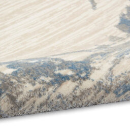 Enchanting Ech01 Ivory Grey Blue Abstract Rug By Calvin Klein-97Cm X 152Cm - thumbnail 5