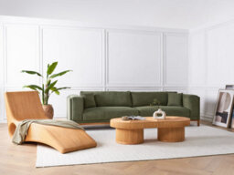 Beliani Garden Coffee Table Airole 150 Cm 70 Cm Rattan Brown - thumbnail 2