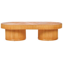 Beliani Garden Coffee Table Airole 150 Cm 70 Cm Rattan Brown - thumbnail 5