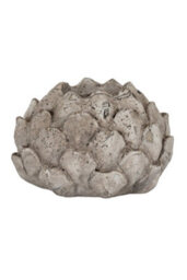 Stone Effect Acorn Tea Light Holder Rustic Nature Inspired Decor - thumbnail 1