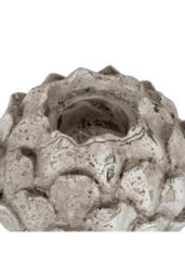 Stone Effect Acorn Tea Light Holder Rustic Nature Inspired Decor - thumbnail 2