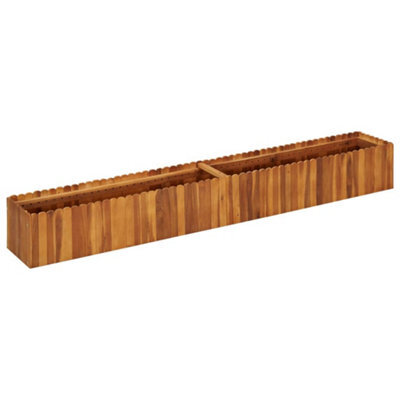 Berkfield Garden Raised Bed 200X30X25 Cm Solid Acacia Wood - image 1