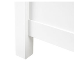 Beliani Bed Wood Champagnat 180 X 200 Cm (Eu Super King) White - thumbnail 7