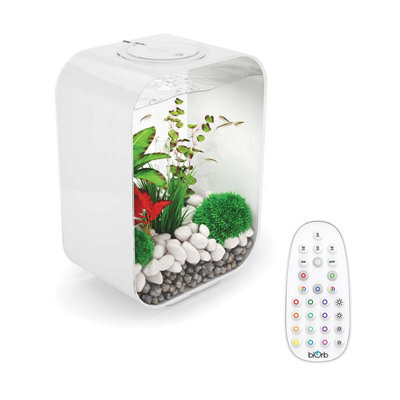 Oase Biorb Life 15L White Aquarium Fish Tank With Multi Colour Led Lighting - image 1