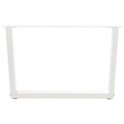 Berkfield Coffee Table Legs V-Shape 2 Pcs White 70X(42-43.3) Cm Steel - thumbnail 3