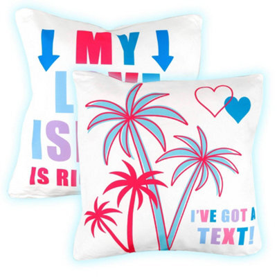 Gardenwize Pack Of 2 My Love Island Cushion Covers 45 X 45Cm Indoor Outdoor - image 1