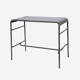 Sweeek - Garden High Table With 4 Steel Bar Stools Anthracite 120X70X95 Cm - Amelia - thumbnail 2