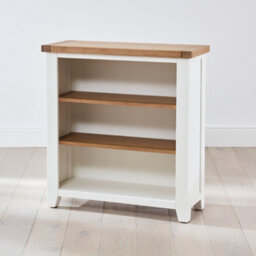 The Furniture Market Cheshire White Painted Low Small Bookcase - thumbnail 4