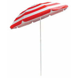 Red Garden Beach Patio Tilt Umbrella Parasol - thumbnail 1
