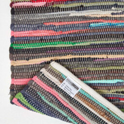Homescapes Recycled Cotton Chindi Rug 90X150 Cm, Handwoven Multicoloured Rag Rug For Living Room, Bedroom, Kitchen - thumbnail 5