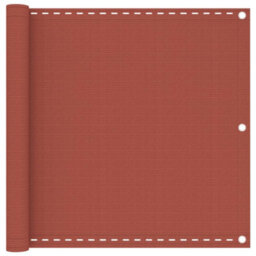 Berkfield Balcony Screen Terracotta 90X600 Cm Hdpe - thumbnail 1