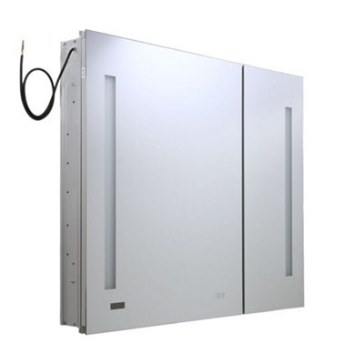 Homestylestore 900 X 750mm Cool White Led Wall Mounted Mirrored Door Bathroom Cabinet - image 1