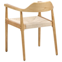 Beliani Set Of 2 Dining Chairs Oakdale Wood Light Brown/ Beige - thumbnail 7