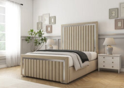 Comfort Beds Boston Chrome Almond Conistan Bed Frame