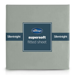 Silentnight Plain Sage Single Fitted Sheet - thumbnail 1