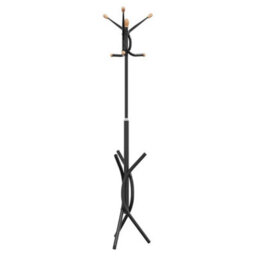 Vidaxl Coat Stand Black 176 Cm Powder-Coated Iron - thumbnail 2