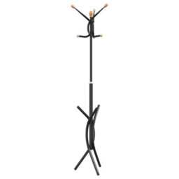 Vidaxl Coat Stand Black 176 Cm Powder-Coated Iron - thumbnail 6