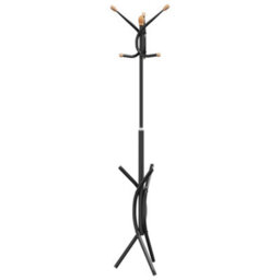 Vidaxl Coat Stand Black 176 Cm Powder-Coated Iron - thumbnail 4