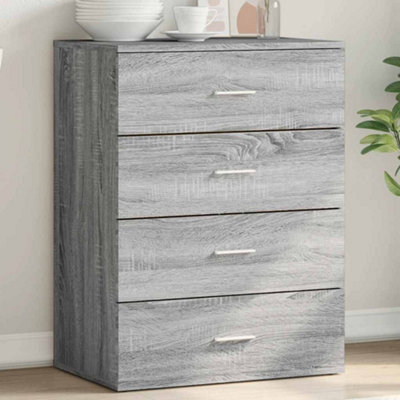 Vidaxl Sideboard Grey Sonoma 60X39X80 Cm Engineered Wood - image 1