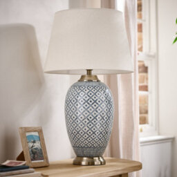 Dibor Vintage Mosaic Bedroom Living Room Bedside Table Lamp - thumbnail 1