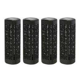 Gardenwize Pack Of 4 Solar Powered Garden Stake Lights, Patio Wall Decking Pathway Walkway Lights - thumbnail 1