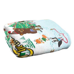 South Park Woodland Critter Silky Christmas Supersoft Blanket White/multicoloured (One Size) - thumbnail 3