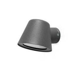 Luminosa Lighting Luminosa Gina 1 Light Outdoor Wall Light Dark Grey Ip44, Gu10 - thumbnail 3