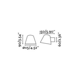 Luminosa Lighting Luminosa Gina 1 Light Outdoor Wall Light Dark Grey Ip44, Gu10 - thumbnail 2