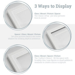 "Nicola Spring Picture Mount For 8 X 8"" Frame - Photo Size 6 X 6"" - Ivory" - thumbnail 3