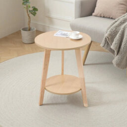 Natural Wood Side Table Couch End Table Coffee Tea Snack Desk For Living Room Bedroom - thumbnail 3