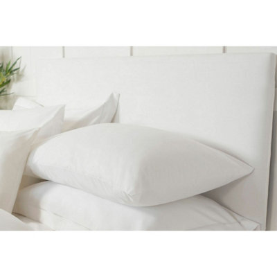 Belledorm Faux Suede Plain Headboard Cover White (90Cm X 90Cm)