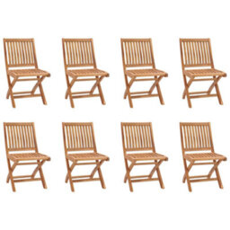 Berkfield 9 Piece Garden Dining Set Solid Teak Wood - thumbnail 5