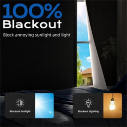 Portable Blackout Blind Blackout Window Shades Sunblock Curtains Privacy Assured - thumbnail 3