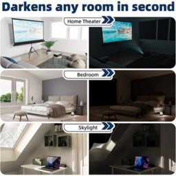 Portable Blackout Blind Blackout Window Shades Sunblock Curtains Privacy Assured - thumbnail 5