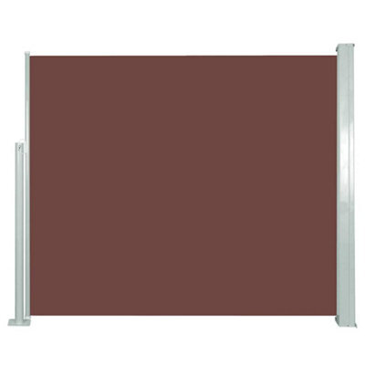 Walplus Retractable Side Awning Garden Sun Shade Canopy Gazebo For Back Door, Porch, Patio 120 X 300 Cm Brown - image 1