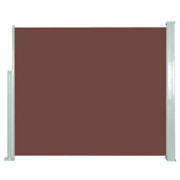 Walplus Retractable Side Awning Garden Sun Shade Canopy Gazebo For Back Door, Porch, Patio 120 X 300 Cm Brown