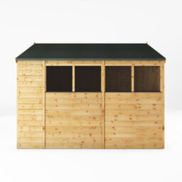 Waltons 10 X 8 Shiplap Garden Storage Shed Tongue And Groove Apex Single Door Windows - thumbnail 3