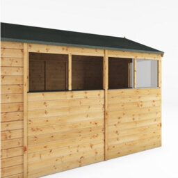 Waltons 10 X 8 Shiplap Garden Storage Shed Tongue And Groove Apex Single Door Windows - thumbnail 4