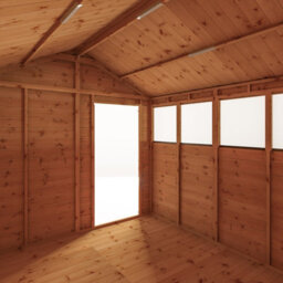 Waltons 10 X 8 Shiplap Garden Storage Shed Tongue And Groove Apex Single Door Windows - thumbnail 5