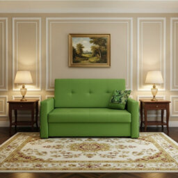 Viva Mel Ii Compact 2 Seater Sofa Bed With Storage And Removable Cushions 196Cm X 110Cm Green - thumbnail 2
