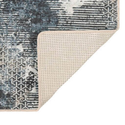 Berkfield Rug Washable Multicolour 80X300 Cm Anti Slip - thumbnail 4