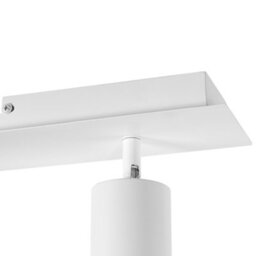 Beliani Matte White 4-Shade Adjustable Ceiling Lamp, Industrial Style, 4-Bulb (Bulbs Not Included) - thumbnail 4