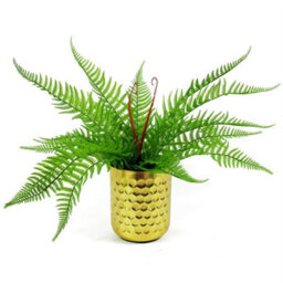 Leaf 6 X 60Cm Artificial Bushy Dixie Wood Fern Dark Green Plant - thumbnail 6