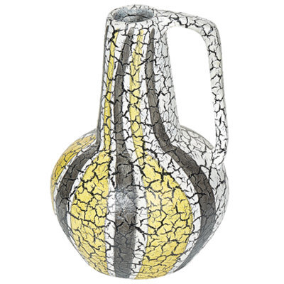 Beliani Decorative Vase Malakka Ceramic 34 Cm Multicolour - image 1