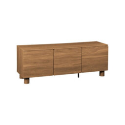 Sweeek - Tv Stand 140Cm 3 Doors Wood Decor Hazel Wood Effect - Ayana - thumbnail 2
