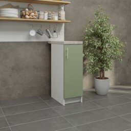 Jd Greta Kitchen Base Unit 300mm Storage Cabinet With Door Shelf 30Cm Sage Green Matt With Worktop - thumbnail 2