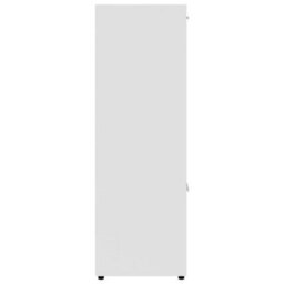Vidaxl Book Cabinet White 90X30X90 Cm Engineered Wood Book Cabinets - thumbnail 7